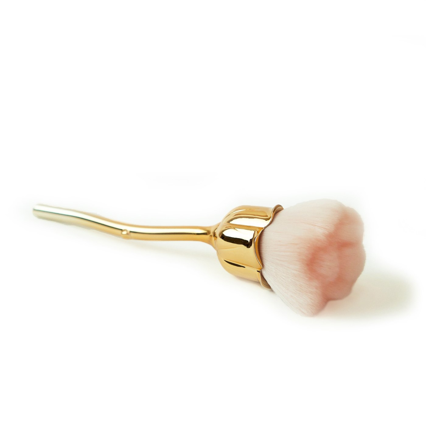 Gold rose-shaped nail art brush